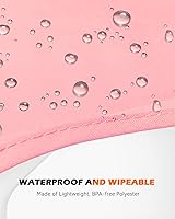 Vista 13 de Delantal de arte para niños, delantal impermeable con bolsillo para niños, delantales de pintura de artistas con manga larga para niños y niñas