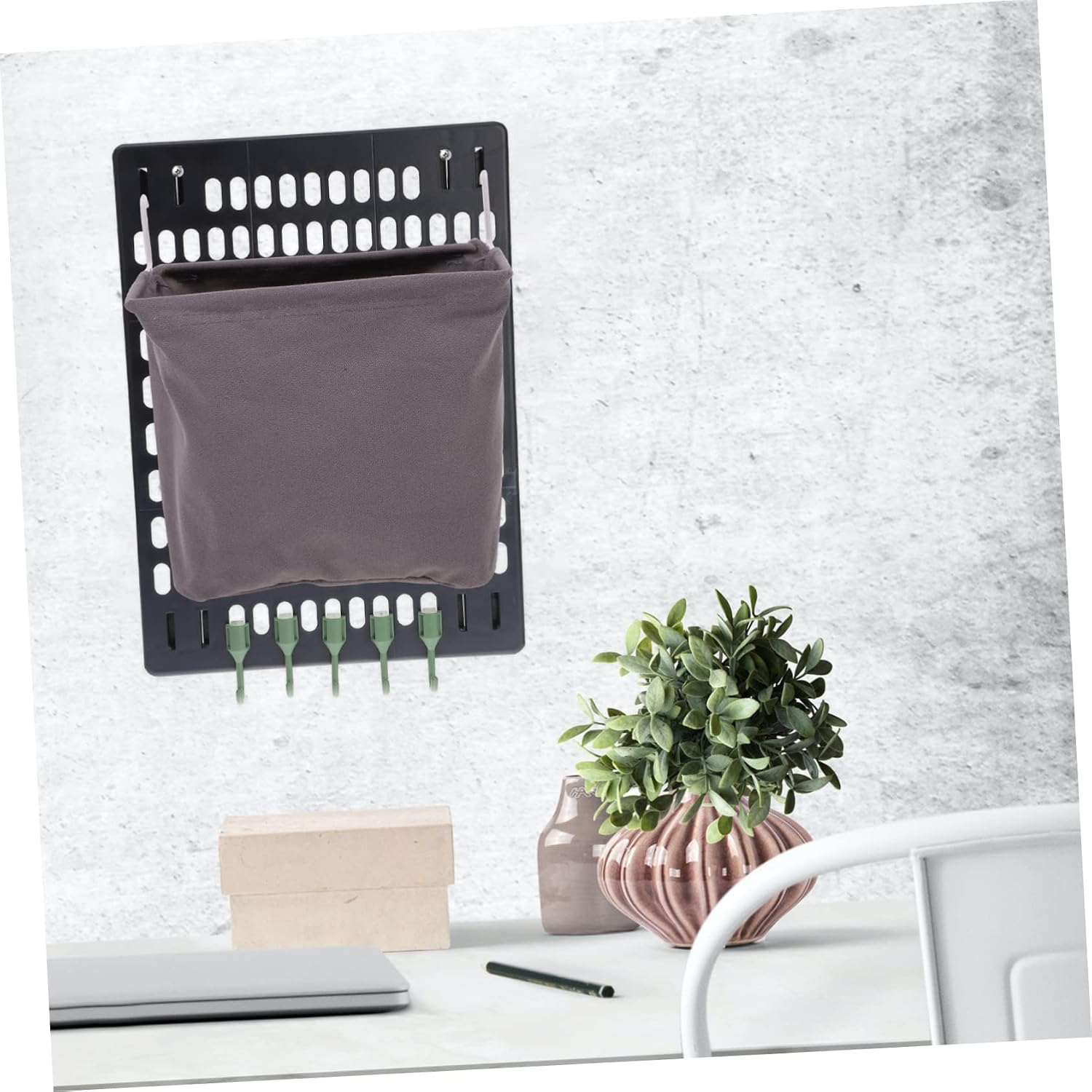 Alipis Household Storage Basket for Pegboard Wear-resistant Cloth Bag Organizer for Keys Combs and Daily Items Easy to Install for