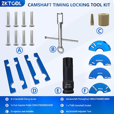 ZKTOOL Engine Alignment Locking Timing Tool Kit for Mercedes Benz