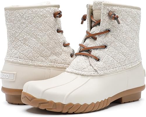 STQ - Botas de pato para mujer, Botas de invierno acolchadas para la nieve
