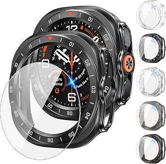 Tensea 5+5PCS for Samsung Galaxy Watch Ultra 2 47mm Screen Protector & Case