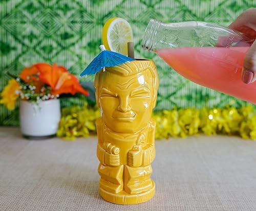 Miniatura 3 de Geeki Tikis Star Trek The Original Series Captain Kirk Taza de cerámica  Vasos de cóctel vasos tropicales para el hogar  Capacidad para 16 onzas