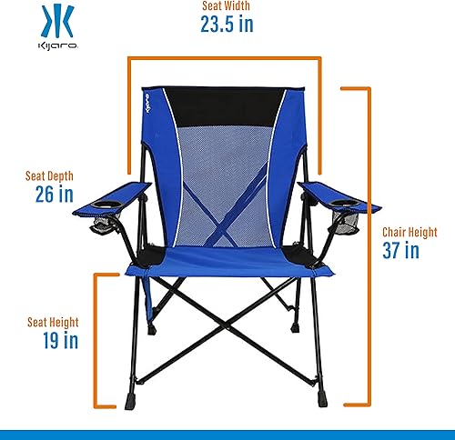 Miniatura 3 de Kijaro Dual Lock Portable Camping Chairs - Enjoy The Outdoors with a Versatile Folding Chair Sports Chair Outdoor Chair  Lawn Chair - Dual Lock