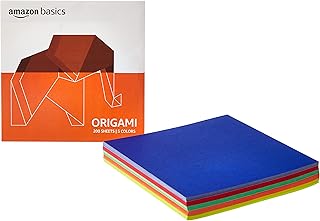 Origami Paper, 5 Colors, 200 Sheets