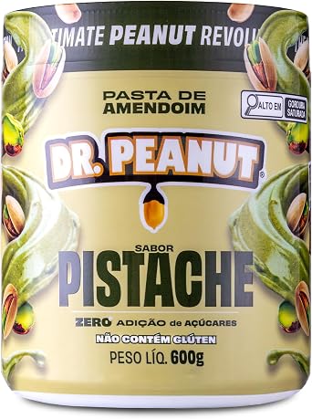 Pasta de Amendoim Pistache Dr. Peanut 600g Whey Protein