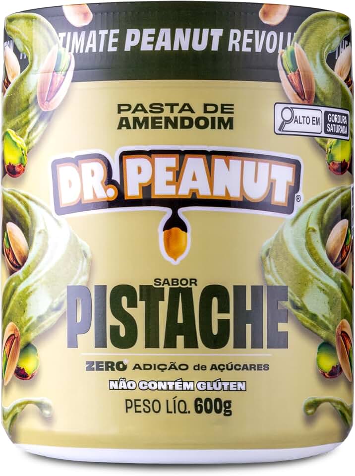 DR. PEANUT PASTA DE AMENDOIM PISTACHE 600G COM WHEY PROTEIN