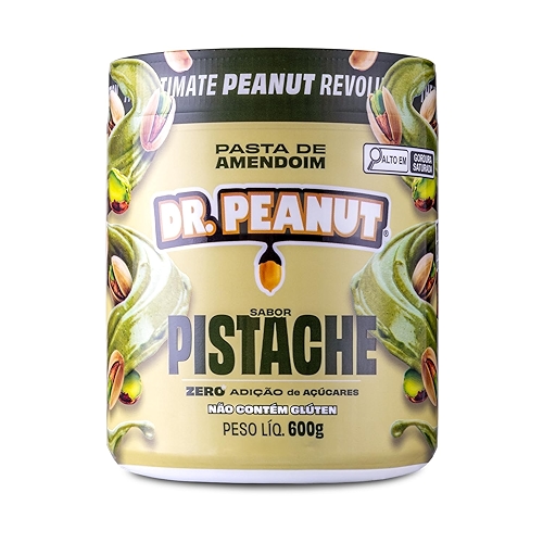 DR. PEANUT PASTA DE AMENDOIM PISTACHE 600G COM WHEY PROTEIN