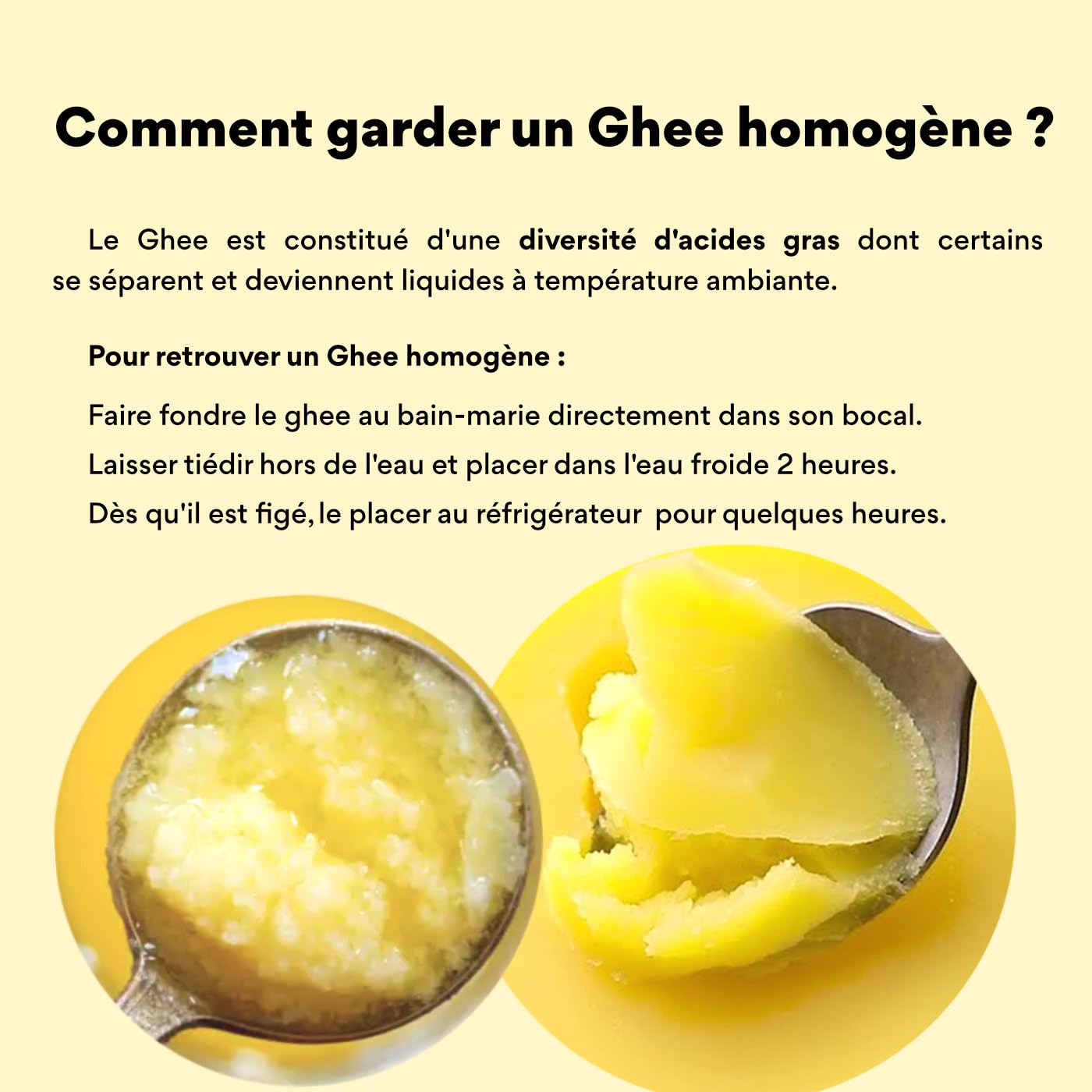 Nutribe Ghee 500g | Beurre clarifié Bio | Nourries à l'herbe | Idéal pour cuire, café bulletproof