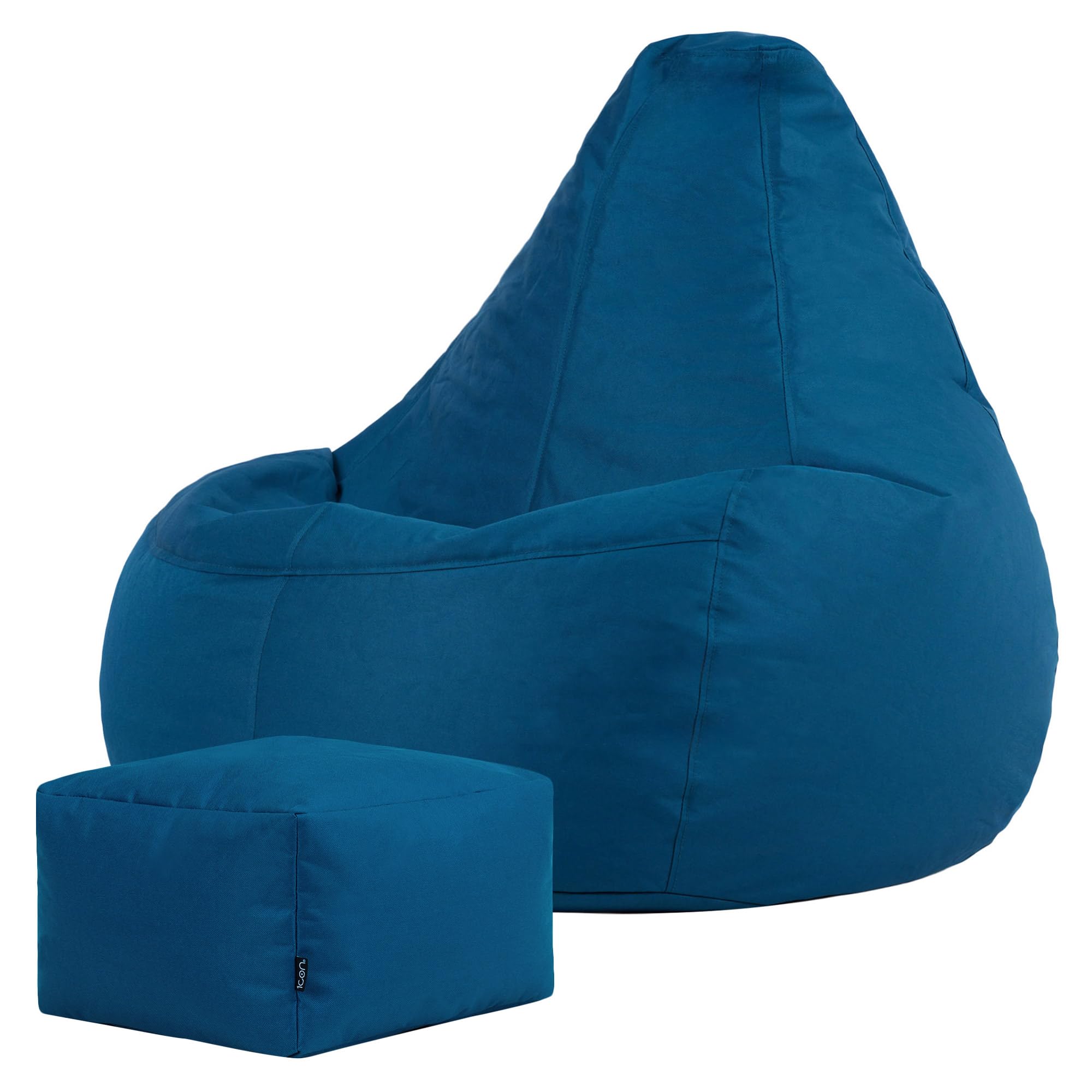 ICON Bean Bag Chair - Recliner - 90cm - Khaki