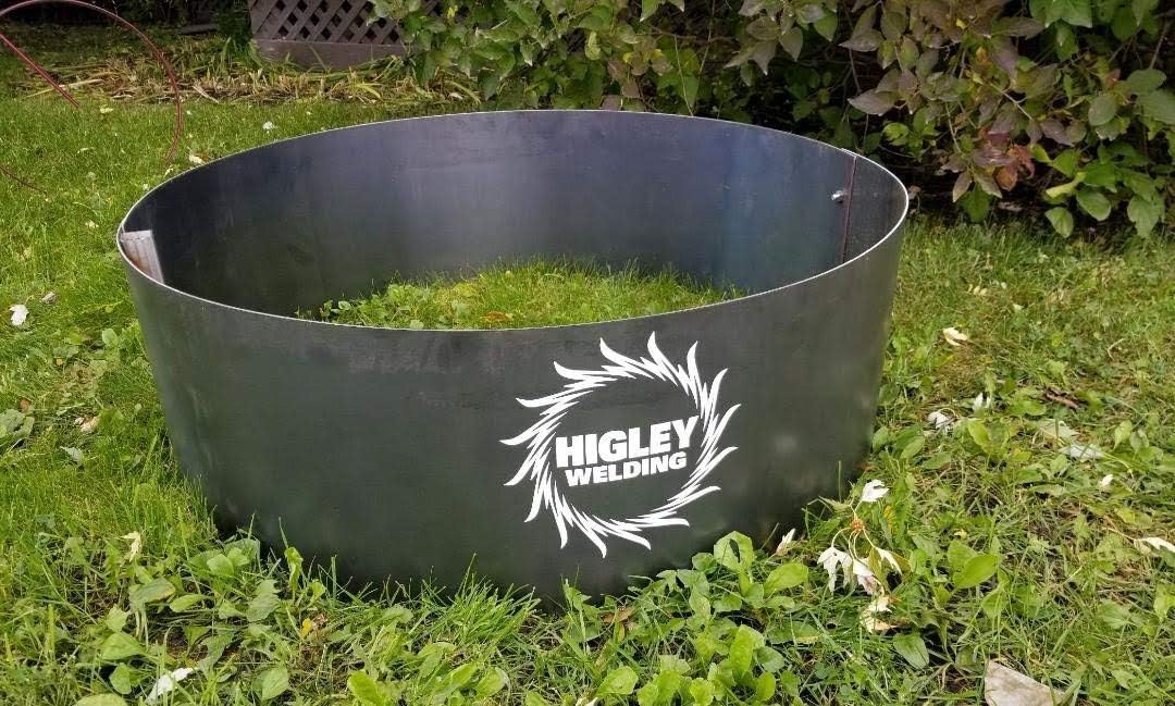 HIGLEY FIRE PITS Large 105 inch Diameter Steel Metal Fire