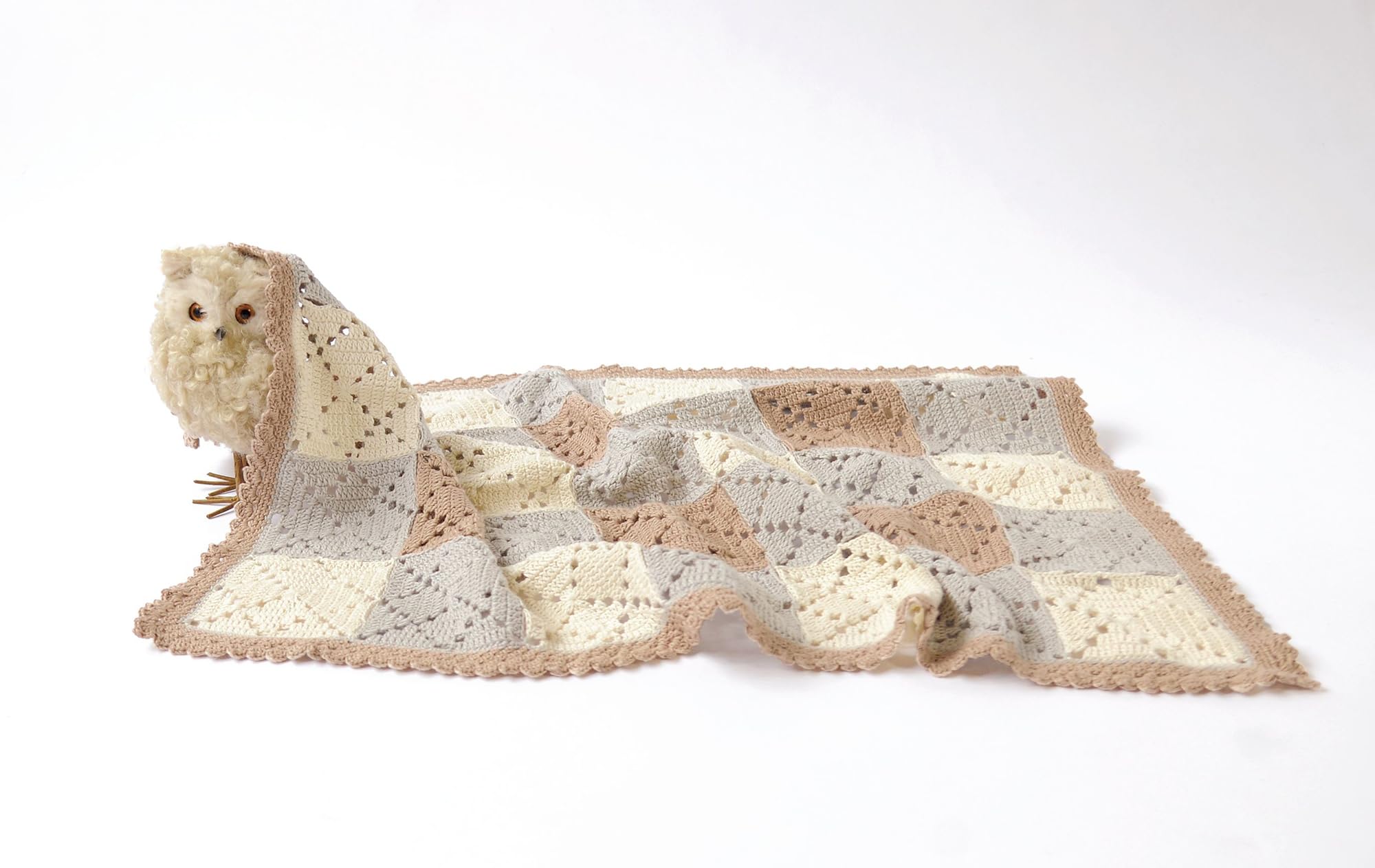 Amazon | ハマナカ あみものキット ギンガムチェックのモチーフ