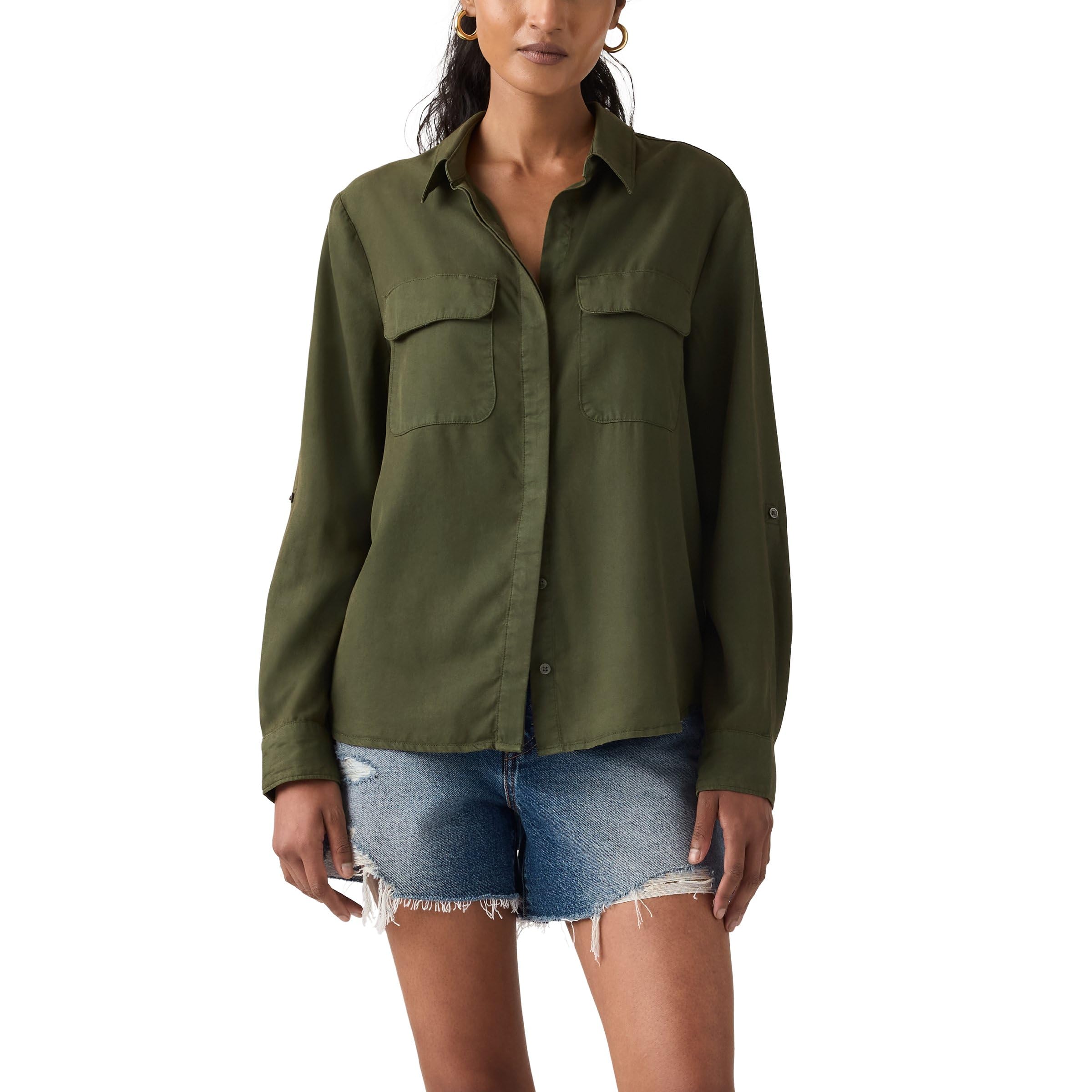 Levi's Elaine Utility Shirt Camicia Button-Down Donna (Pacco da 1)