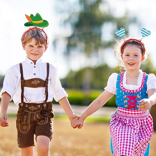 Miniatura 5 de 8 diademas para la cabeza del Oktoberfest – Cerveza alemana bávara bávara, accesorios de fiesta, suministros de decoración