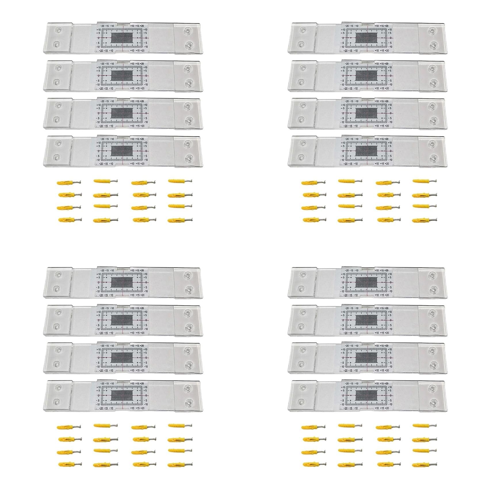 Jnchdghwa Photo Color Thickness Gauge 16Pcs Crack Monitoring Record, Standard Tell-Tale Crack Monitor For The Standard And Corner Tell-Tale