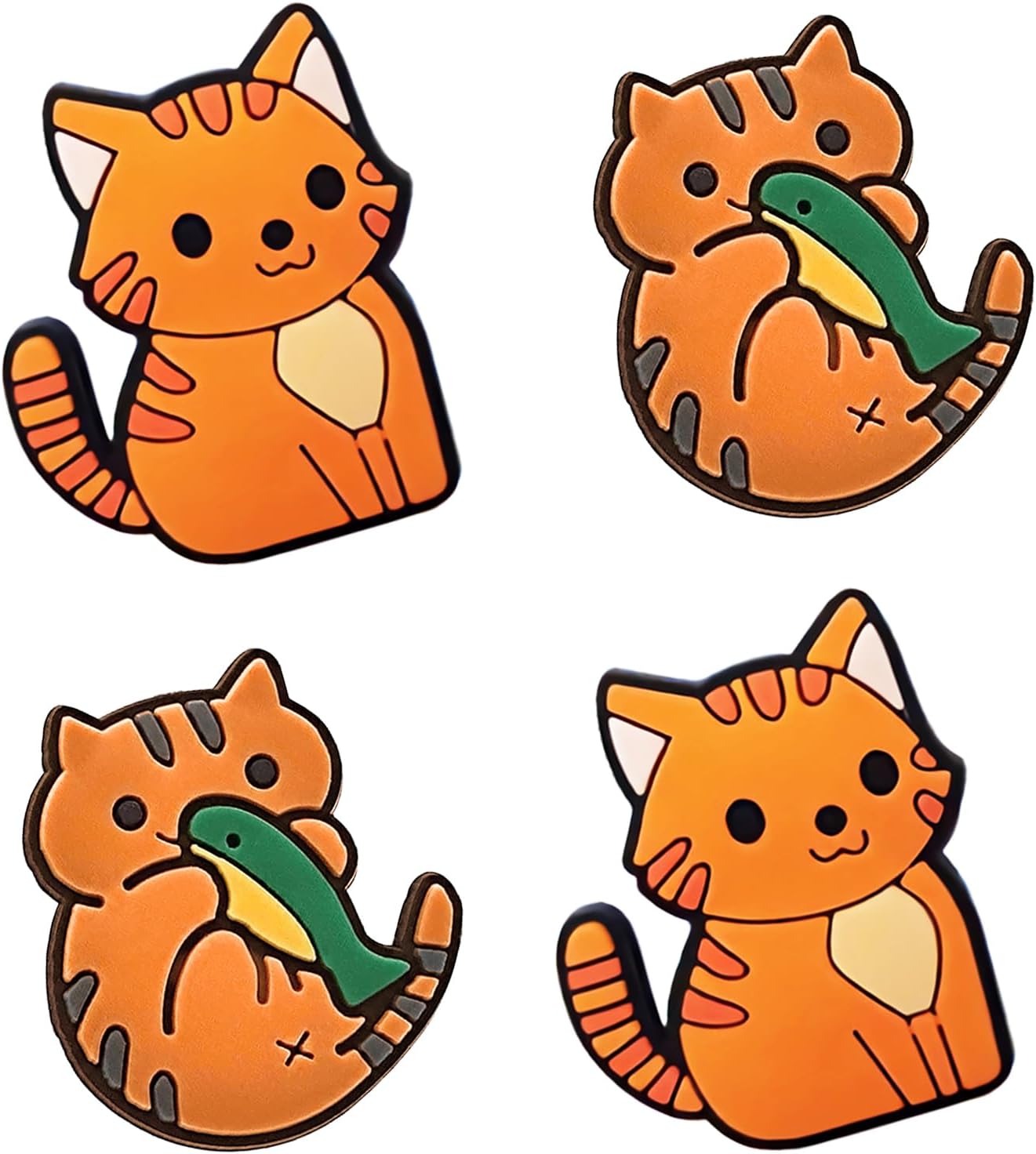 Cat Shoe Charms;Cute Cats Themed Charms for Clog Shoes Decoration Cute kitten Pet Shoes Charm for Kids Adults Cat Lover, PVC Shoe Charm Accessories Decoration Gifts