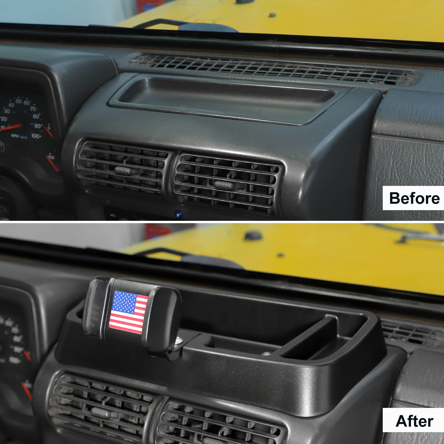 Panavise InDash Mount for Ford Taurus - Black, Smartphone Compatible, PanaVise & AMPS Accessories, Dashboard Mount