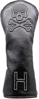 BANGHA Golf Club Covers Golf Club Headcover Set Skull Driver Covers Fairway Wood Cover Hybrid Cover Leather Golf Wood Cover For Driver Fairway Hybrid Golf Club Head Covers