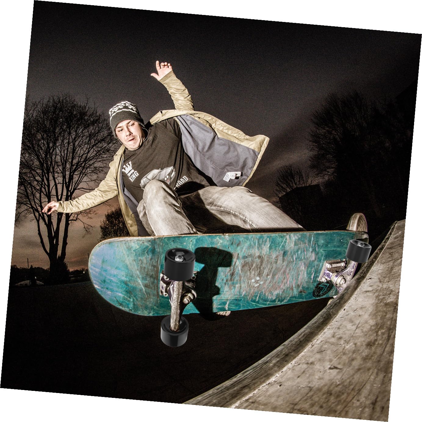 Milisten Skateboard PU für Reiß Ersatzteile Skateboard und Enthusiasten