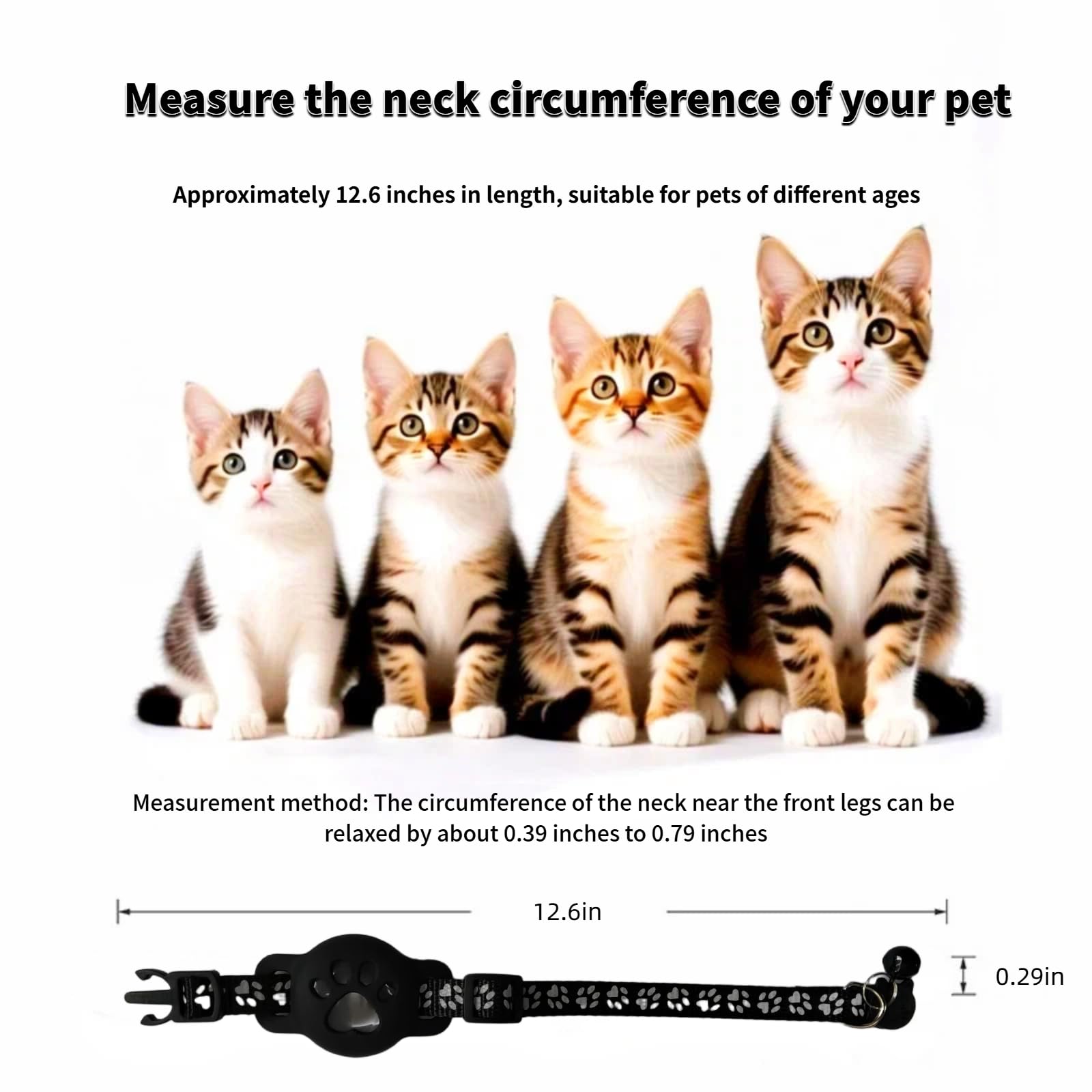 Cat Collar (iOS Only) - Pet Tracker Compatible with Apple Find My, Waterproof Smart Tag, No Monthly Fee. Advanced Safety Solution for Small & Large Cats. - image 6