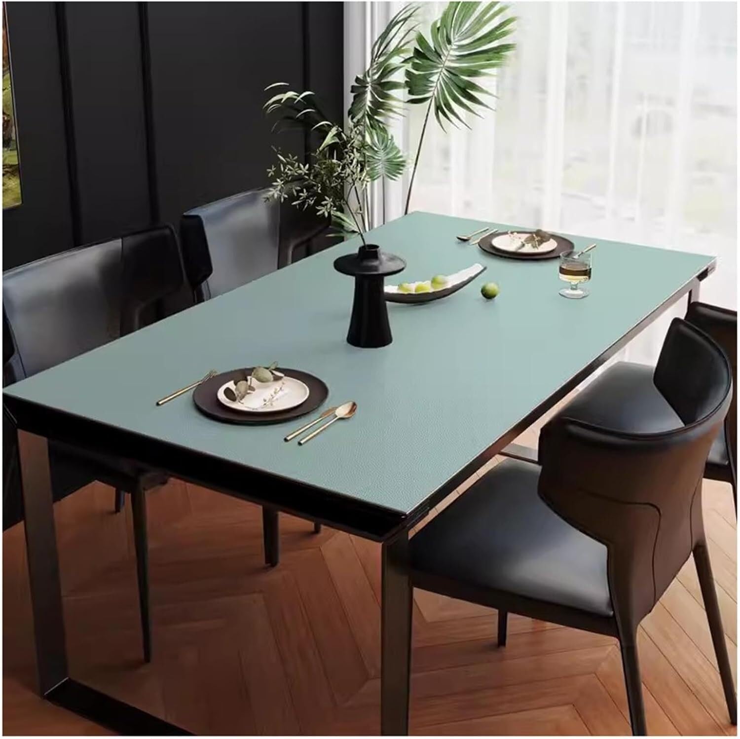 Nappe en vinyle rectangulaire 40x60cm aspect cuir marron B
