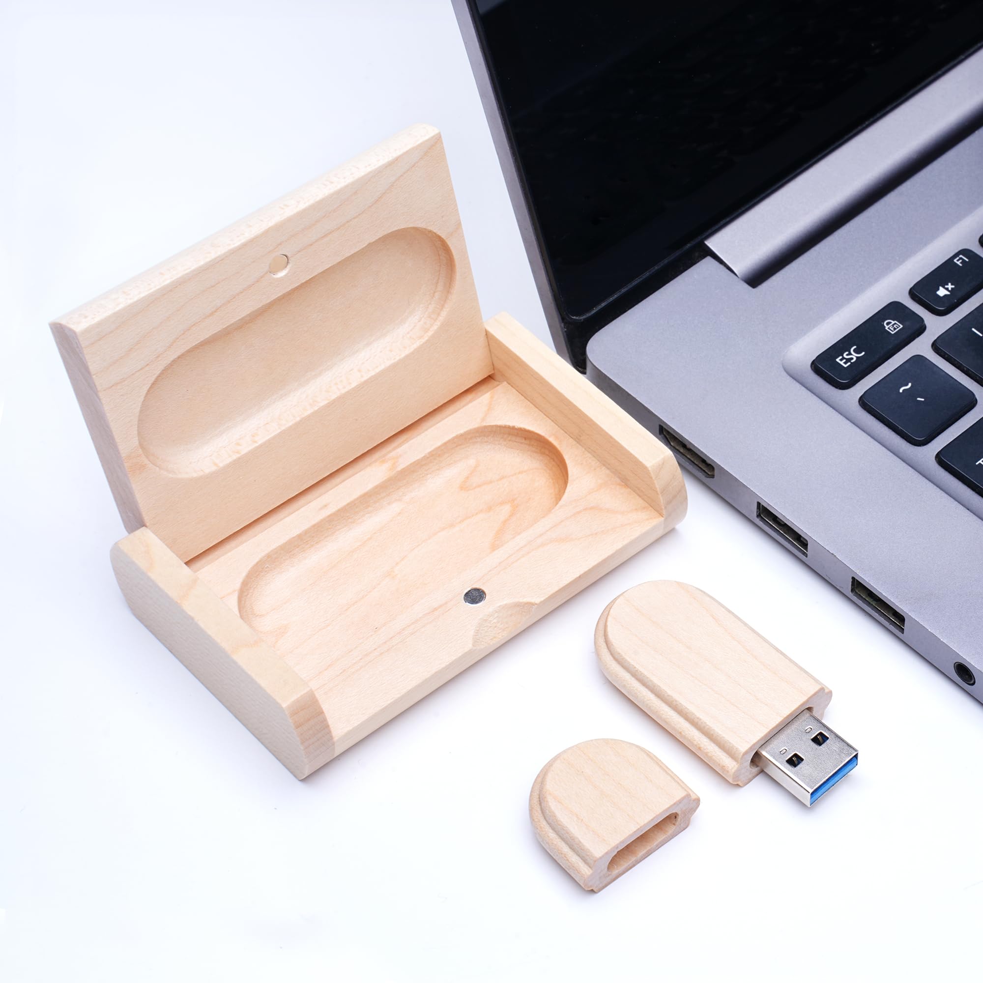 USB Stick Hölzernes Speicherstick 64GB USB 3.0 Flash Drive Memory Stick Datenspeicher Pendrive Geschenk Mit Holzkasten