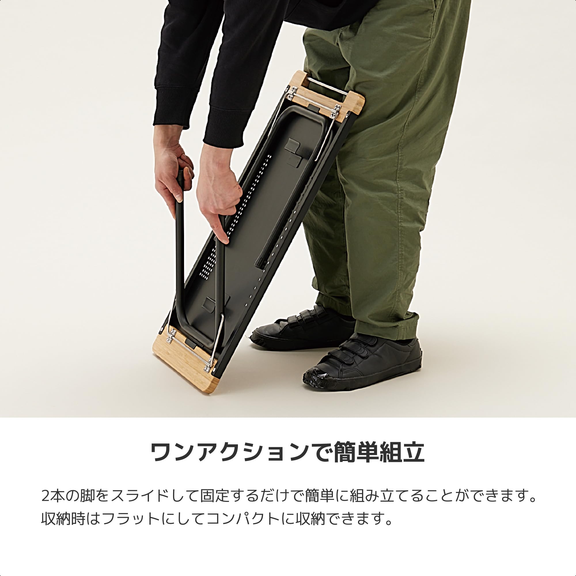 LALPHA (ラルファ) 焚き火テーブル ロングタイプ ブラック 約70×34CM 折りたたみ式 ステンレス製 耐熱仕様 収納ケース付き 簡単設営でキャンプサイトを快適に TA-080BK Amazon | LALPHA (ラルファ) 焚き火テーブル ロングタイプ ブラック 約