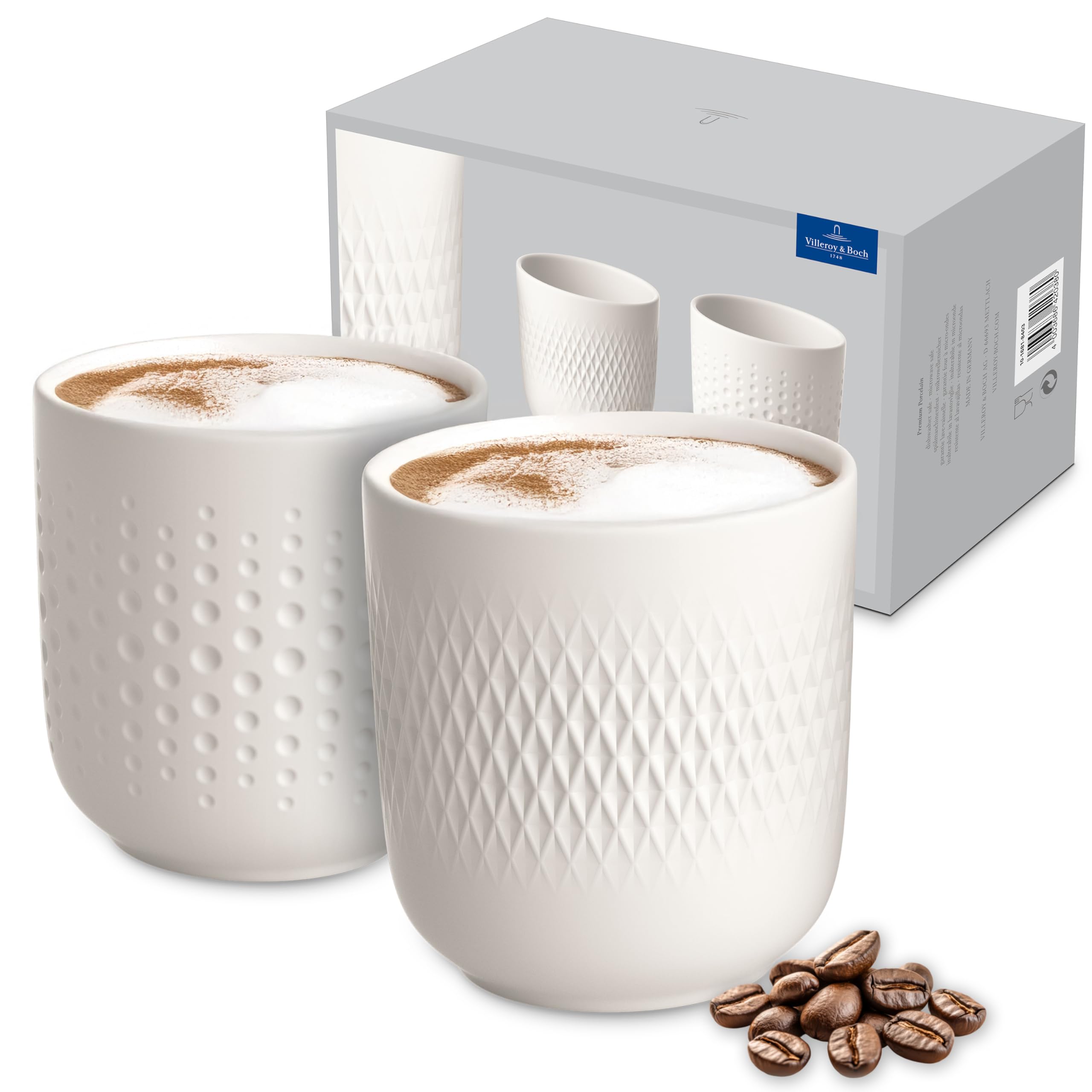 Amazon.com: Villeroy & Boch – Manufacture Collier Blanc Mug Set of