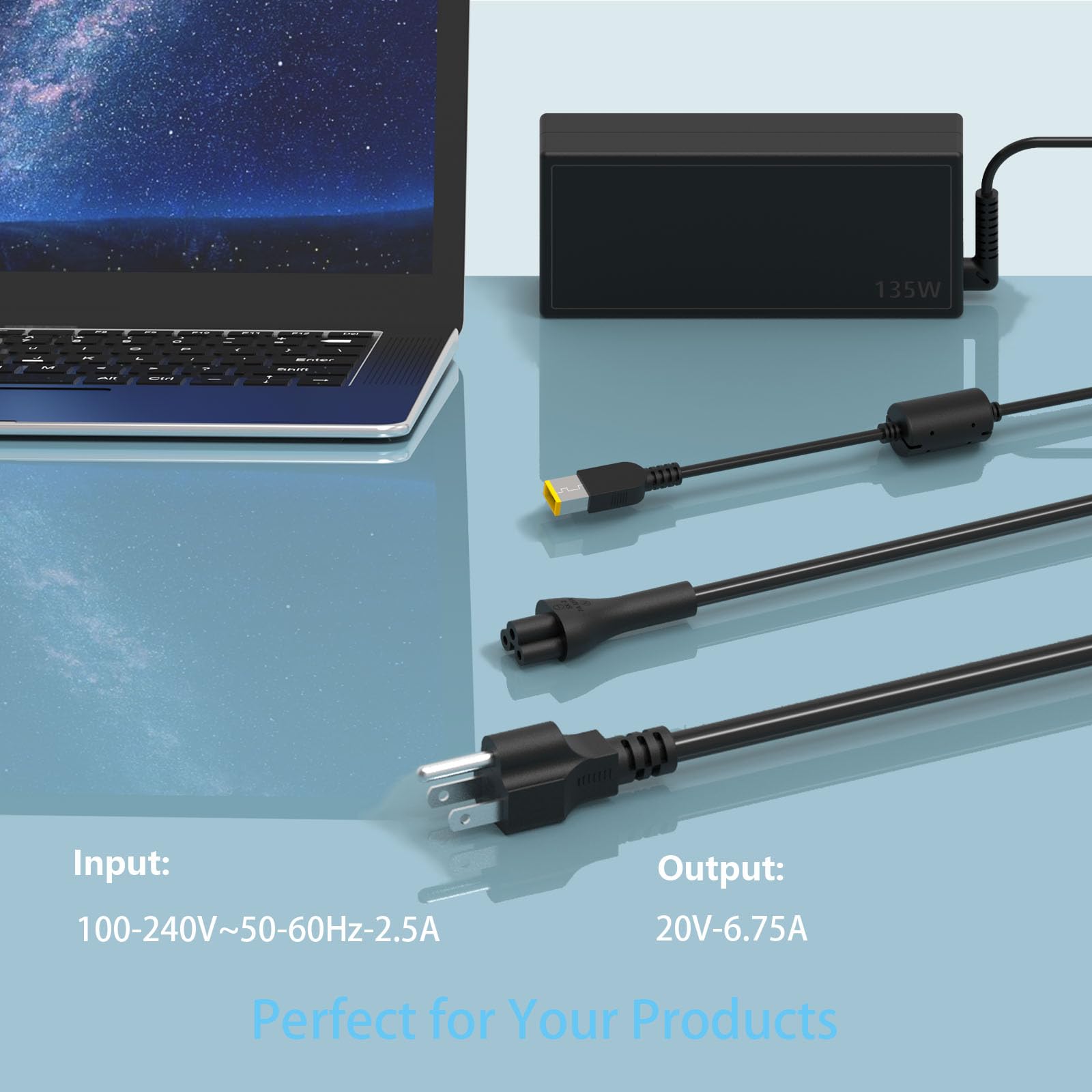 Amazon.com: HOUTQPLE 135W AC Adapter Laptop Charger Compatible