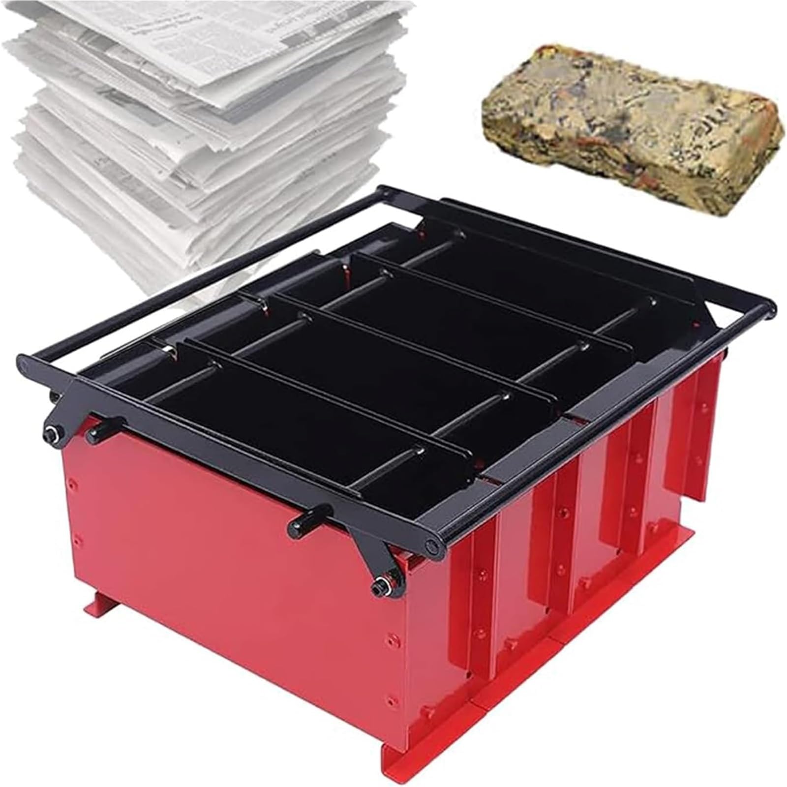 Macchina per bricchette di carta, macchina per bricchette di carta riciclata, mattoni di carta ecologici per giornali, pressa per il riciclaggio di blocchi di carta per riscaldamento, stufa, giardin