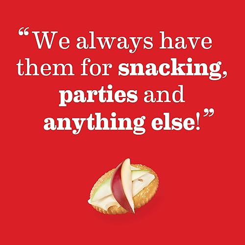 Miniatura 12 de Galletas RITZ con un toque de sal, aperitivos para niños y adultos, bocadillos para el almuerzo, 13.7 oz