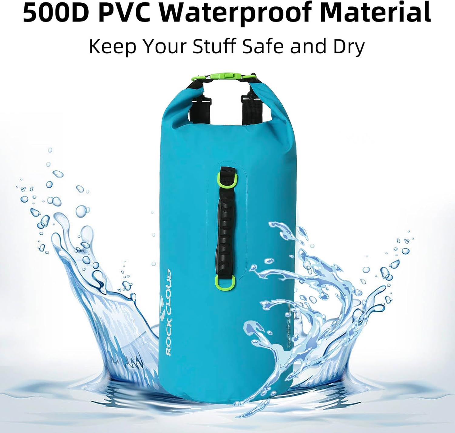 ROCK CLOUD Dry Bag Waterproof 20L Dry Sack for Kayaking Rafting Boating Beach Surfing Swimming Canoe Camping Hiking Fishing Ski - Image 4
