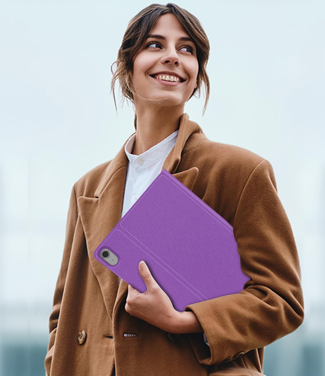 KVAGO for iPad (A16) 11th Generation Case with Keyboard, 7 Color Backlit Keyboard Cover with Pencil Holder for iPad 11-inch A16 2025 10th Gen 10.9 Inch 2022, Detachable Bluetooth Keyboard (Purple)