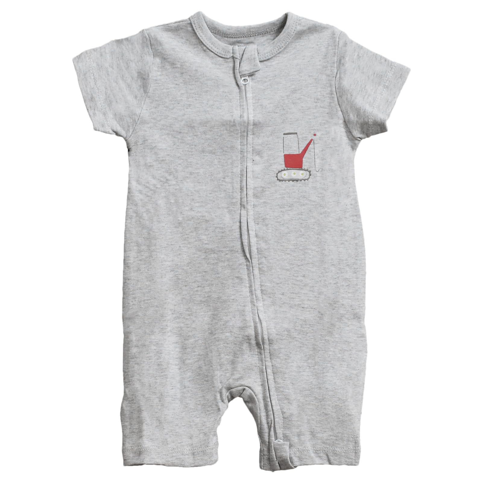 amropi Bimba 3 pezzi Pagliaccetto Cerniera Righe Pigiama Manica Corta Cotone Jumpsuit Tutine