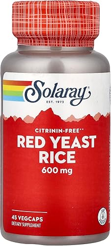 SOLARAY Arroz de levadura roja - 600 mg (45 cápsulas)
