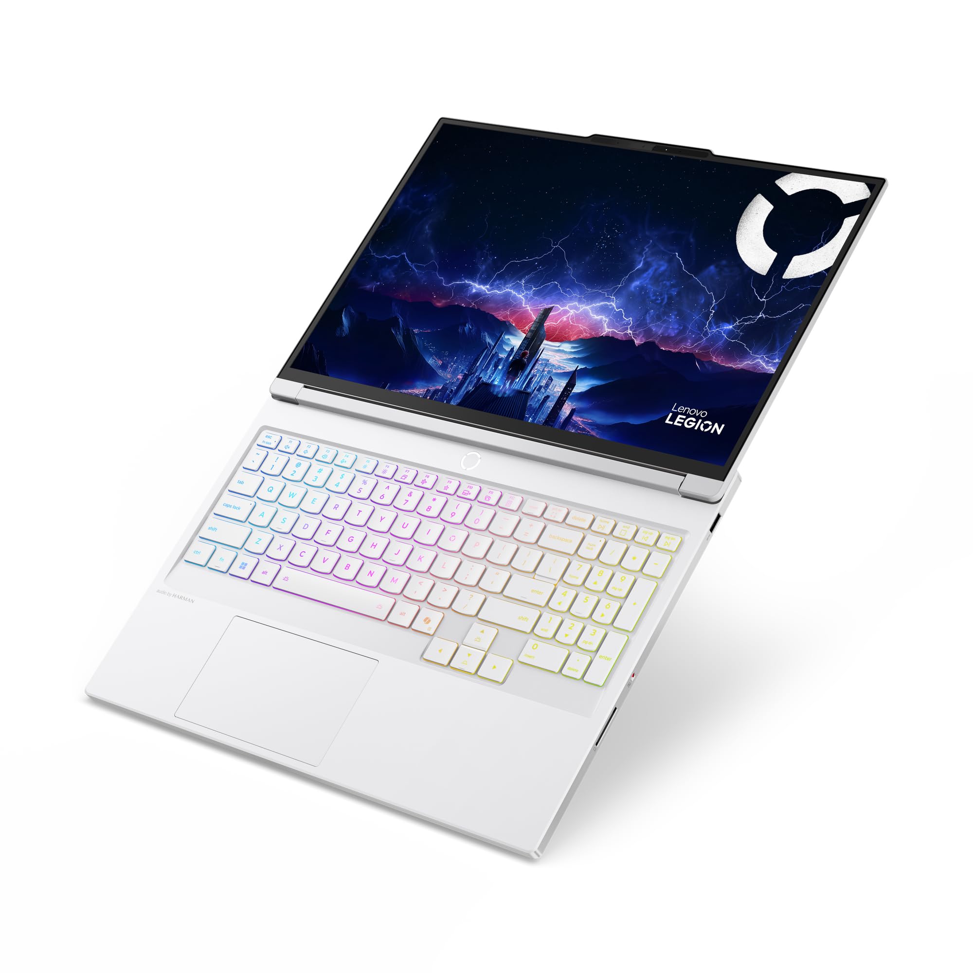 Lenovo Legion 7 Gen 10 – Portátil Gaming IA 16" OLED (Intel Core Ultra 7 255HX, NVIDIA GeForce RTX 5060, 240Hz, 32GB RAM, 1TB SSD, Wi-Fi7, Sin Sistema Operativo) QWERTY RGB Español - Blanco Glaciar