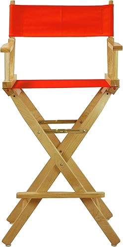 Miniatura 428 de Silla de Director de 18" Marco Blanco Lona Rosa