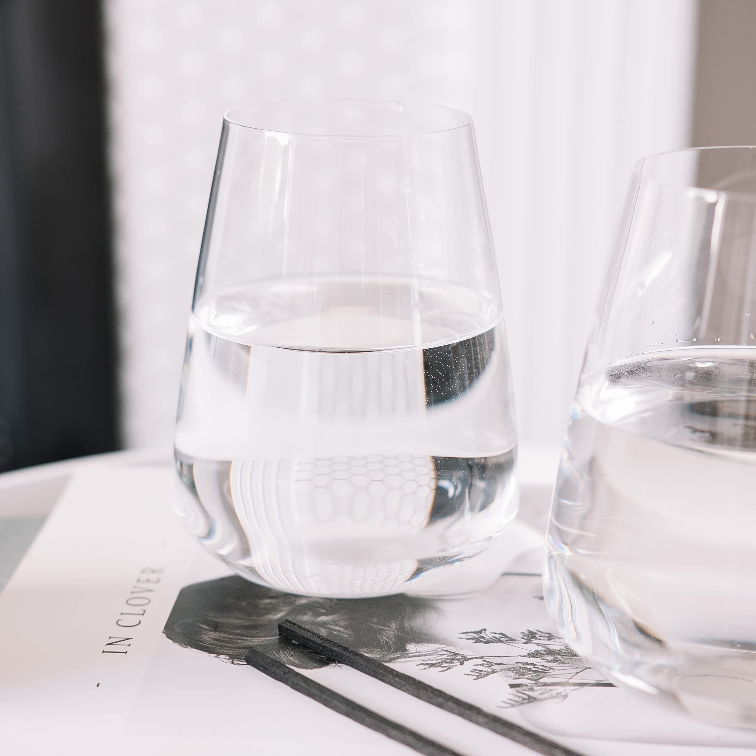 Stem Zero Vertigo Trinkgläser, für Wasser, Saft, Cocktail, 430 ml, Ionenabschirmung, Tumbler, Lowball-Gläser
