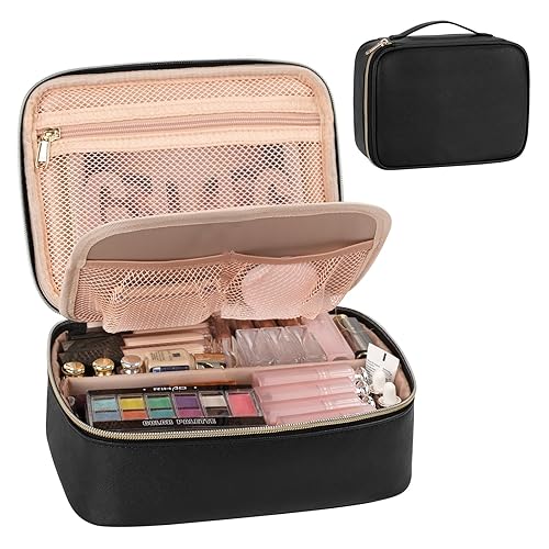 Miniatura 1 de OCHEAL Bolsa de maquillaje, bonita bolsa organizadora de maquillaje, bolsa de maquillaje potable para cosméticos, accesorios de aseo con