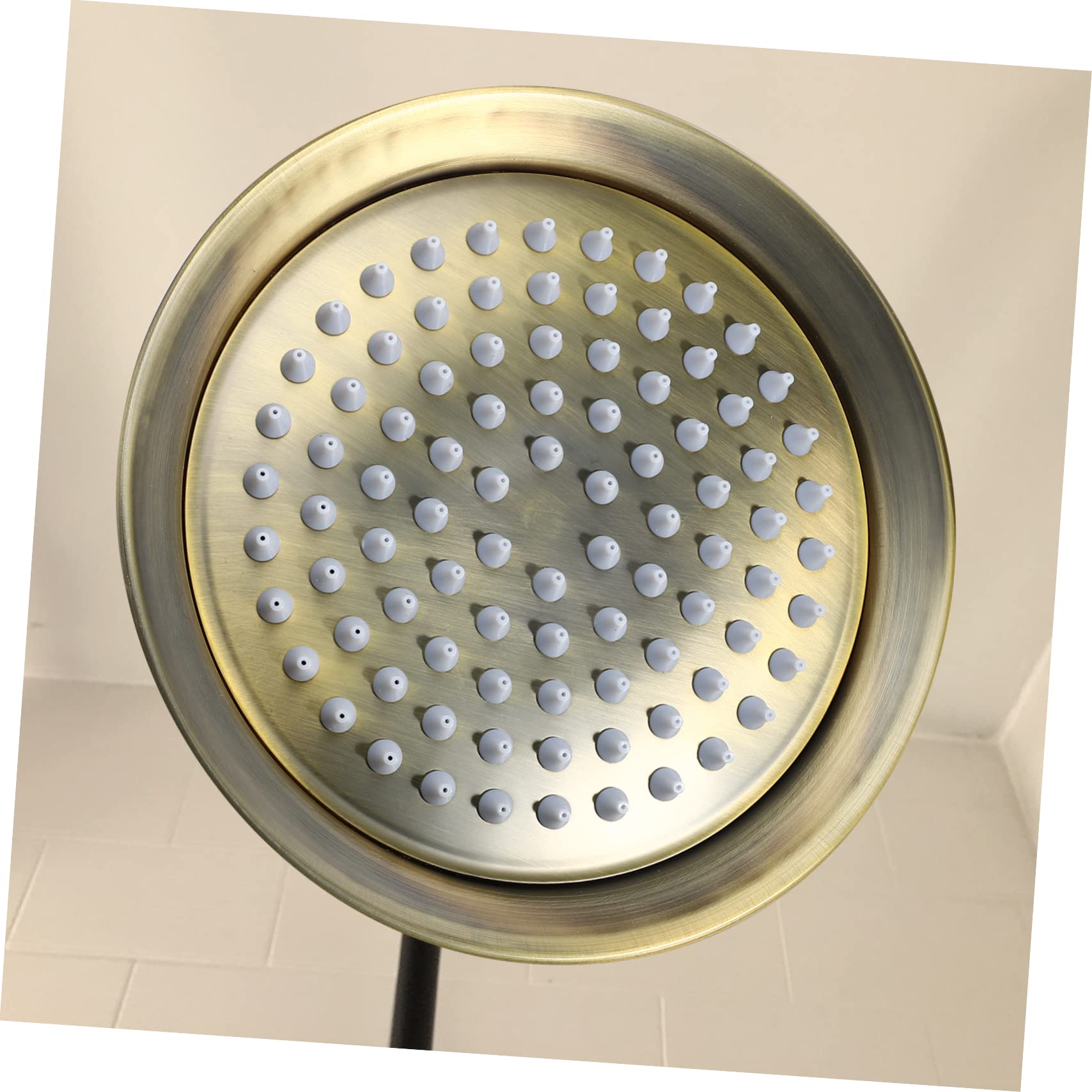 1Pieza Cabezal de Ducha Inoxidable Vintage Rociador de Techo para Baño Instalación Rápida Diseño Retro para Hogar