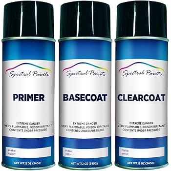 Amazon Com Spectral Paints Compatible Replacement For Chevrolet 815k Arrival Blue Metallic 12 Oz Aerosol Primer Spray Paint And Clear Coat Automotive
