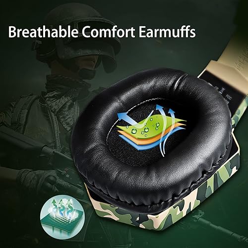 Miniatura 3 de Auriculares para juegos con micrófono, auriculares para juegos para PS4 PS5 Xbox One PC con luces LED, auriculares Playstation con reducción de