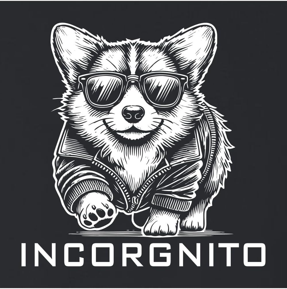 Go All Out Incorgnito Funny Corgi Dog Lover Incognito Mens Youth Sweatshirt Crewneck