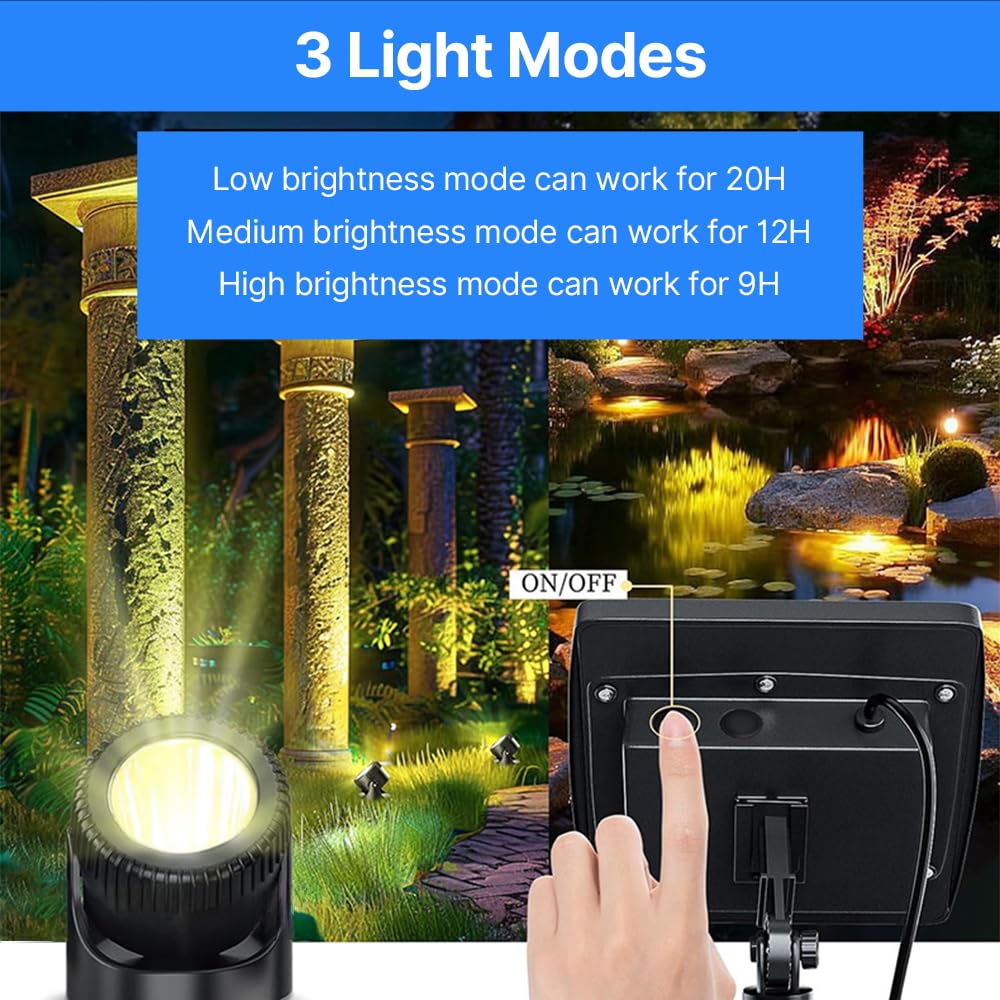 IP68 Wasserdichte Solar-Teichbeleuchtung, RGB-LED-Tauch-Unterwasser-Landschaftsstrahler für Springbrunnen-Pool, 6-in-1-Set (Warmweiß)