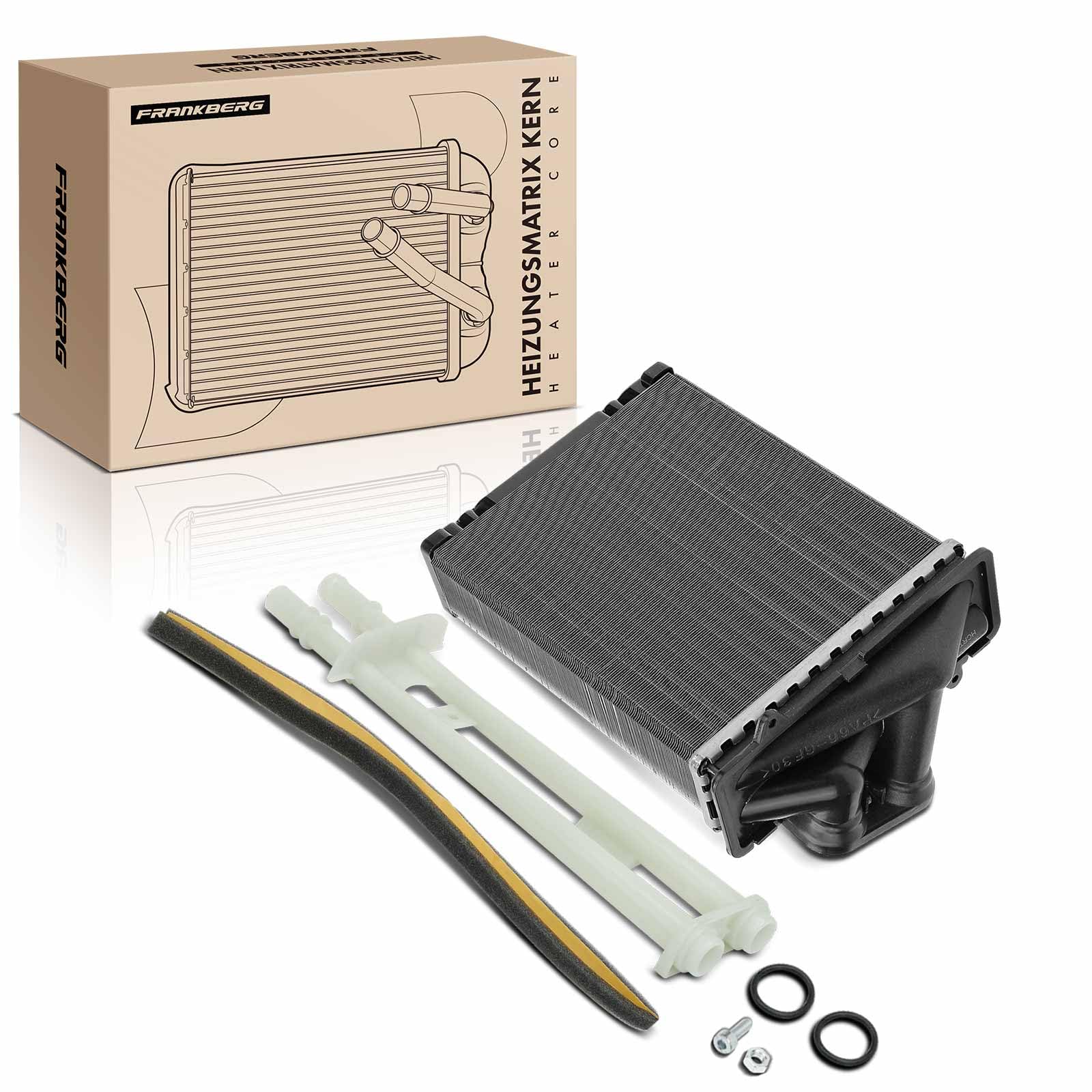 Frankberg Scambiatore di calore Riscaldamento interno Compatibile con 169 1.1L 500 312 1.4L 500C/595C/695C 1.4L 500/595/695 1.4L 500 312 1.3L Replace# 71459