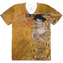 Gustav Klimt Woman in Gold All Over Sublimation Womens Crew Neck T-Shirt