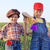 Vista 6 de ArtCreativity Campana de metal de 3 pulgadas para hacer ruidos, paquete de 12 unidades, pequeña campana de metal ruidosa con asa, ideal