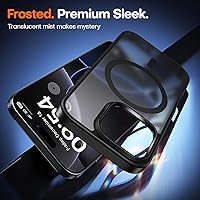 Vista 147 de TAURI Funda magnética 2 en 1 transparente para iPhone 14 Pro, compatible con Magsafe [no amarillenta] con protector de pantalla, protección de grado