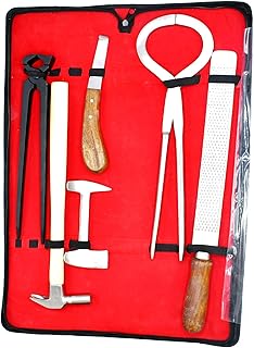 AAProTools Hoof Kit for Farriers,hoof Knife Hoof Nipper Equine Shoe Puller Hoof Rasp