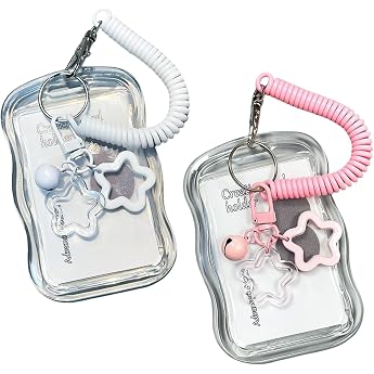 PLUSHCEWT 2 Pcs Photocard Holder Kpop ID Card Holder Photo Card Holder A