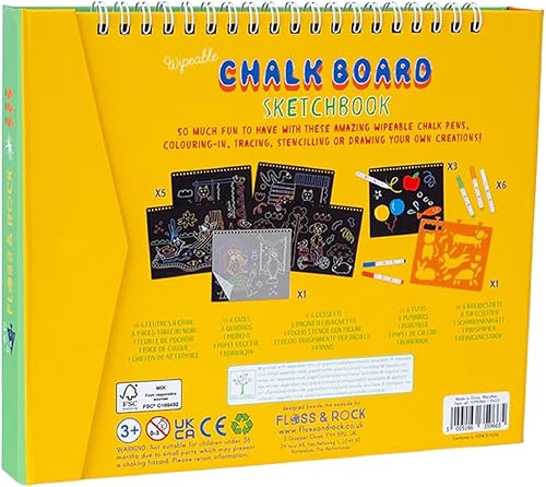 Miniatura 5 de Floss & Rock 47P5966 - Cuaderno de bocetos con pizarra, multicolor, mediano